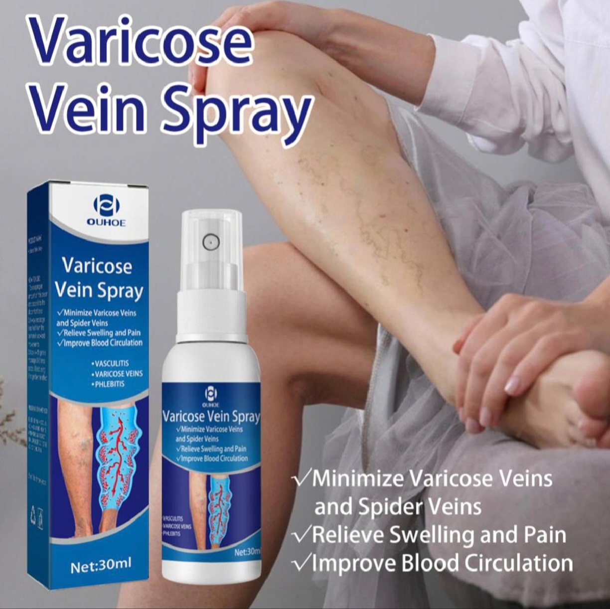 Varicose Vein Spray Relief Veins Minimize Varicose Veins and Spider Veins